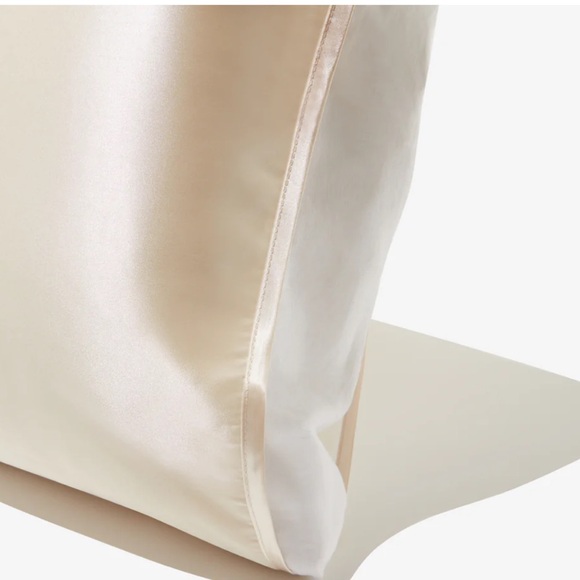 Silked Golden Tan Satin Pillow Sleeve - Picture 4 of 5